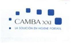 CAMBA XXI LA SOLUCION EN HIGIENE PORTATIL