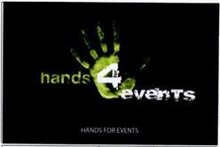 HANDS FOR 4 EVENTS HANDS FOR EVENTS