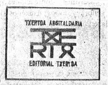 TXERTOA ARGITALDARIA EDITORIAL TXERTOA