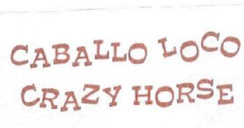 CABALLO LOCO CRAZY HORSE
