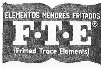 ELEMENTOS MENORES FRITADOS F.T.E. (FRITED TRACE ELEMENTS)
