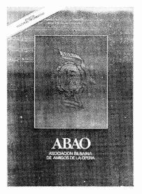 ABAO ASOCIACION BILBAINA DE AMIGOS DE LA OPERA ABAO BOLETIN CULTURAL INFORMATIVO