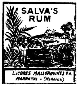 SALVA'S RUM LICORES MALLORQUINES, S.A. MARRATXI (MALLORCA)