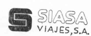 S SIASA VIAJES,S.A