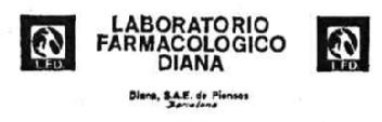 L.F.D. LABORATORIO FARMACOLOGICO DIANA DIANA, S.A.E. DE PIENSOS BARCELONA