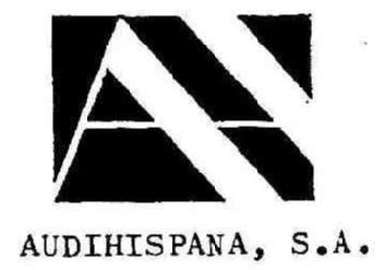 AH AUDIHISPANA, S.A