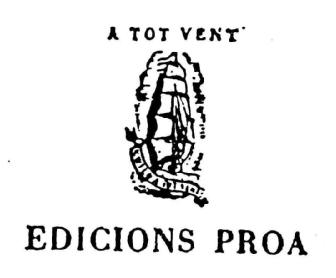 A TOT VENT EDICIONS PROA
