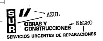 SUR OBRAS Y CONSTRUCCIONES SERVICIOS URGENTES DE REPARACIONES