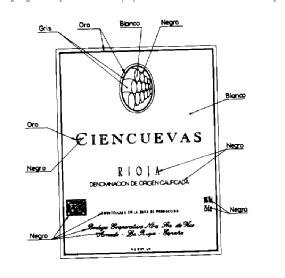 CIENCUEVAS RIOJA DENOMINACION DE ORIGEN CALIFICADA EMBOTELLADO EN LA ZONA DE PRODUCCION BODEGA COOPERATIVA NTRA. SRA. DE VICO ARNEDO - LA RIOJA - ESPAÑA