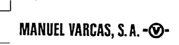MANUEL VARCAS, S.A. V
