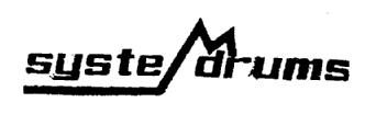 SYSTE MDRUMS