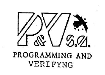 P & V S.A. PROGRAMMING AND VERIFYNG