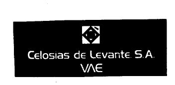 CELOSIAS DE LEVANTE, S.A. VAE