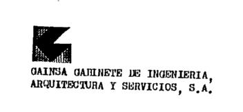 G GAINSA GABINETE DE INGENIERIA, ARQUITECTURA Y SERVICIOS, S.A