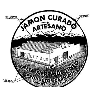 JAMON CURADO ARTESANO AST ALTA SIERRA DE TINEO PRODUCTOS CARNICOS PRINCIPADO DE ASTURIAS