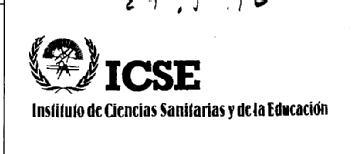 ICSE INSTITUTO DE CIENCIAS SANITARIAS Y DE LA EDUCACION