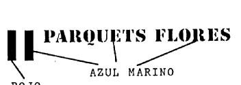 PARQUETS FLORES