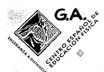 G.A. ENSEÑANZA A DISTANCIA CENTRO ESPAÑOL DE EDUCACION FISICA