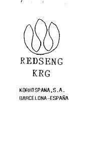 REDSENG KRG, KORHISPANA,S.A. BARCELONA-ESPAÑA