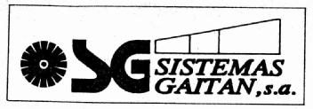 SG SISTEMAS GAITAN, S.A