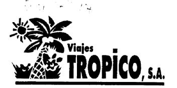 VIAJES TROPICO, S.A