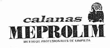 CALANAS MEPROLIM METODOS PROFESIONALES DE LIMPIEZA
