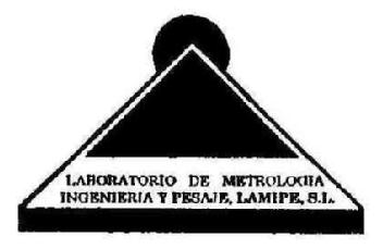 LABORATORIO DE METROLOGIA INGENIERIA Y PESAJE, LAMIPE, S.L