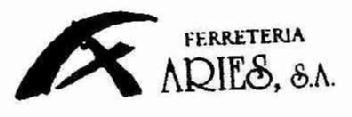 FERRETERIA ARIES, S.A