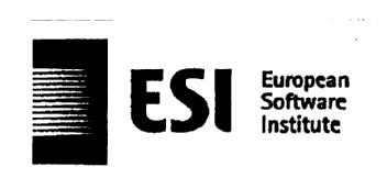 ESI EUROPEAN SOFTWARE INSTITUTE