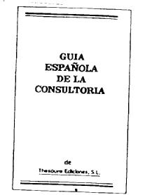 GUIA ESPAÑOLA DE LA CONSULTORIA DE THESAURO EDICIONES, S.L