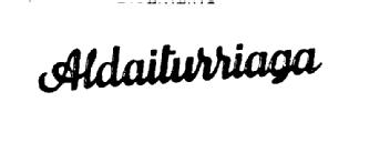 ALDAITURRIAGA