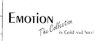 EMOTION THE COLLECTION IN GOLD AND STEEL