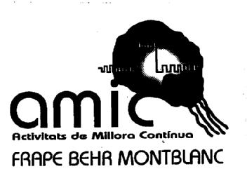 AMIC ACTIVITATS DE MILLORA CONTINUA FRAPE BEHR MONTBLANC