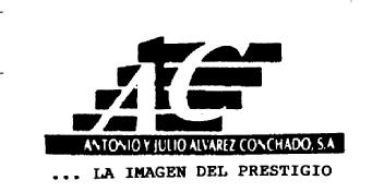 AC ANTONIO Y JULIO ALVAREZ CONCHADO, S.A. ...LA IMAGEN DEL PRESTIGIO
