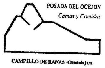 POSADA DEL OCEJON CAMAS Y COMIDAS CAMPILLO DE RANAS GUADALAJARA
