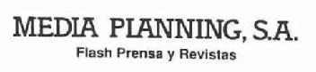 MEDIA PLANNING, S.A. FLASH TV