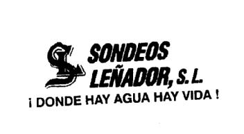 S L SONDEOS LEÑADOR, S.L. ¡DONDE HAY AGUA HAY VIDA!