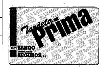TARJETA PRIMA BANGO CORREDURIA DE SEGUROS, S.A
