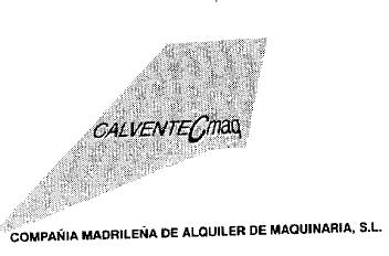CALVENTECMAQ COMPAÑIA MADRILEÑA DE ALQUILER DE MAQUINARIA, S.L