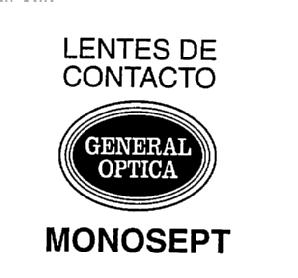 LENTES DE CONTACTO GENERAL OPTICA MONOSEPT