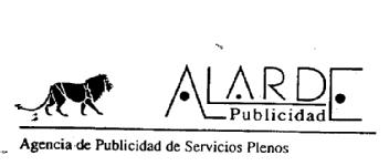 ALARDE PUBLICIDAD AGENCIA DE PUBLICIDAD SE SERVICIOS PLENOS