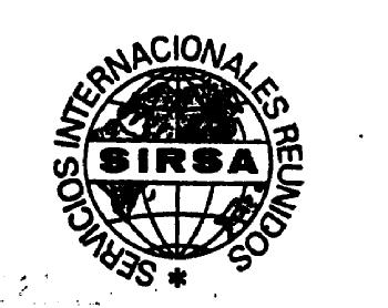SERVICIOS INTERNACIONALES REUNIDOS SIRSA