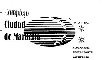 COMPLEJO CIUDAD DE MARBELLA HOTEL MINIMARKET RESTAURANTE CAFETERIA