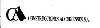 CA CONSTRUCCIONES ALCUDIENSES,S.A