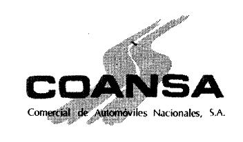 COANSA COMERCIAL DE AUTOMOVILES NACIONALES, S.A