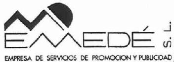 MD EMEDE S.L. EMPRESA DE SERVICIOS DE PROMOCION Y PUBLICIDAD