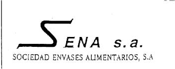SENA S.A. SOCIEDAD ENVASES ALIMENTARIOS, S.A