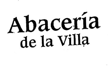 ABACERIA DE LA VILLA