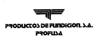 PRODUCTOS DE FUNDICION.S.A. PROFUSA