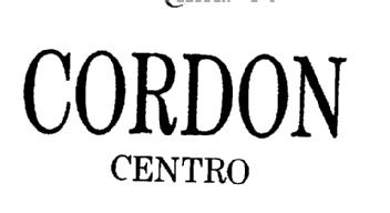 CORDON CENTRO